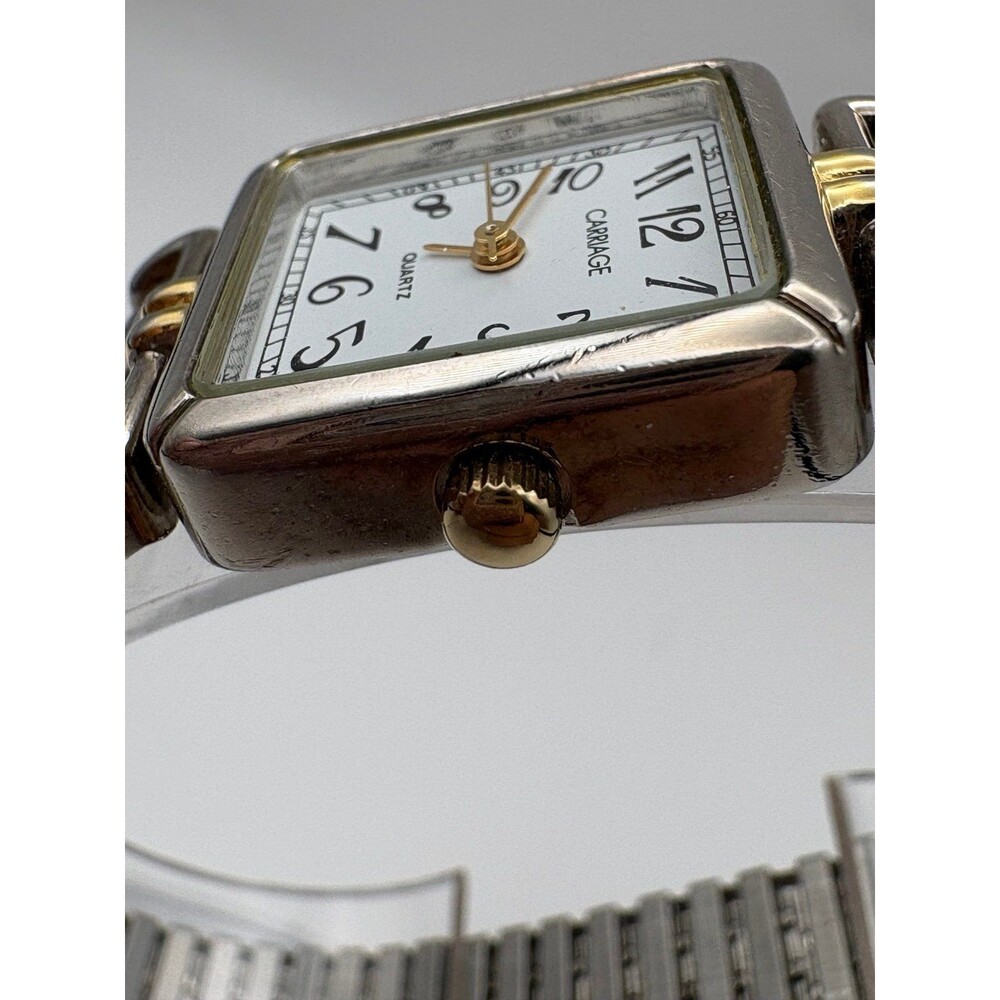 Vintage Carriage by Timex Women's Two-Tone Tank Watch - Expansion Band - Picture 4 of 6
